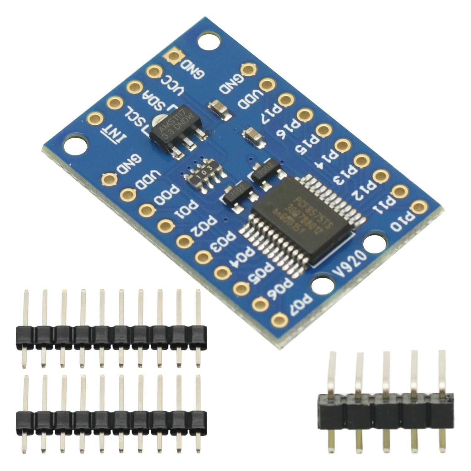 2 pz PCF8575 I2C IO estensione modulo scudo espansione IO Port Expander Board DC 2.5-5.5V I2C Controllo di comunicazione 16 porte IO per Arduino