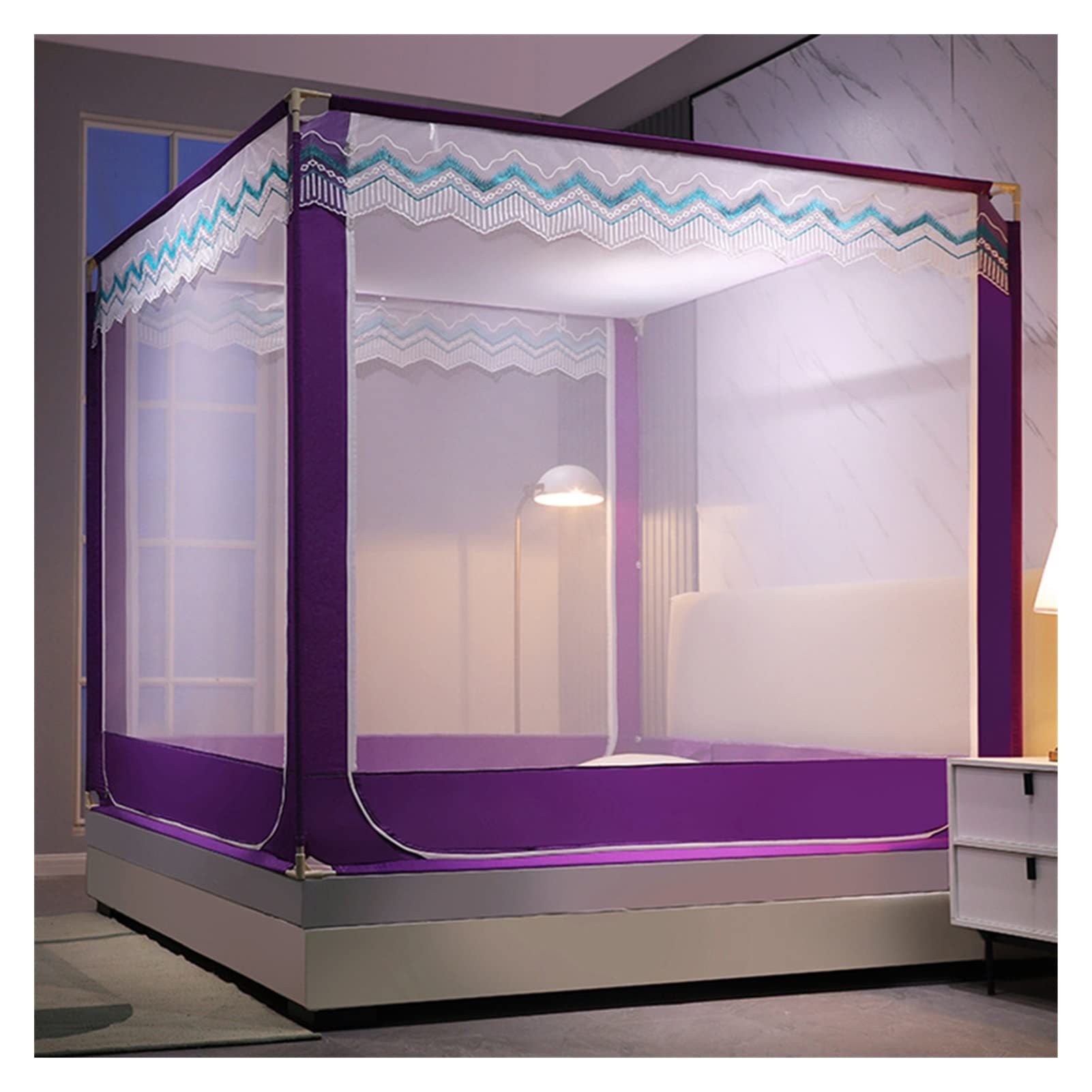 Moustiquaire portable tente camping et filet anti-insectes de lit