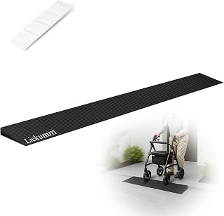 LIEKUMM 1" Rubber Threshold Ramp for Doorways, 3300 lbs Wheelchair Ramp