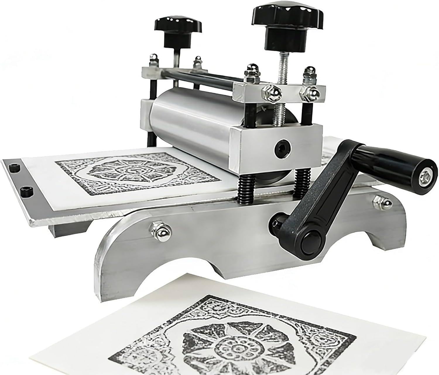 Macchina per incisione manuale per stampa, piastra di rame e stampe in rilievo, uso in studio domestico, area di stampa 31 x 17 cm
