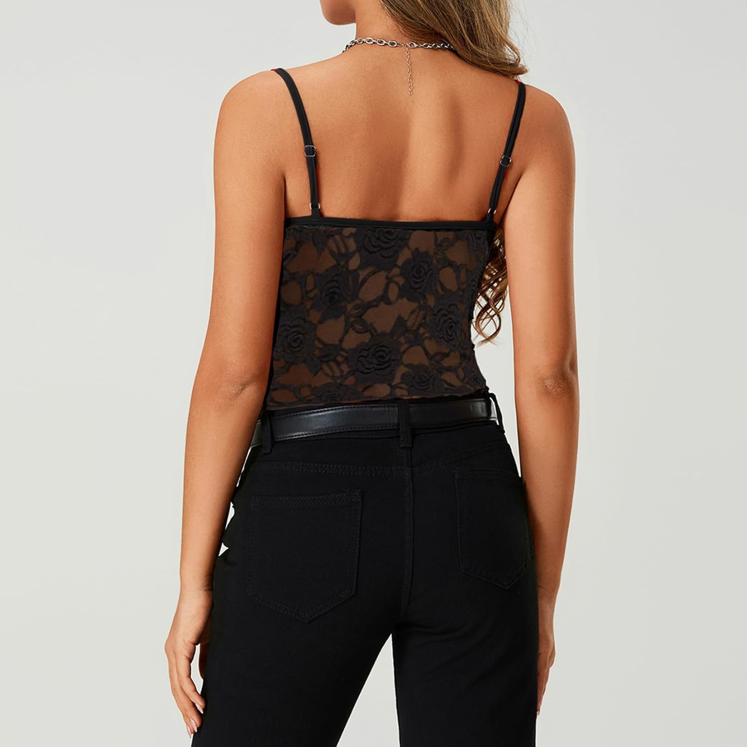 Women's Camisole Tank Tops Spaghetti Strap Cami Summer Sleeveless Going Out Top - Image 2