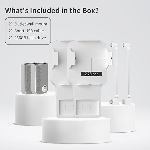 Miniatura 9 de Unidad flash USB de 256 GB y soporte de pared para Blink Sync Module 2 con cable corto  Orde, ahorra espacio y mejora la seguridad sin esfuerzo