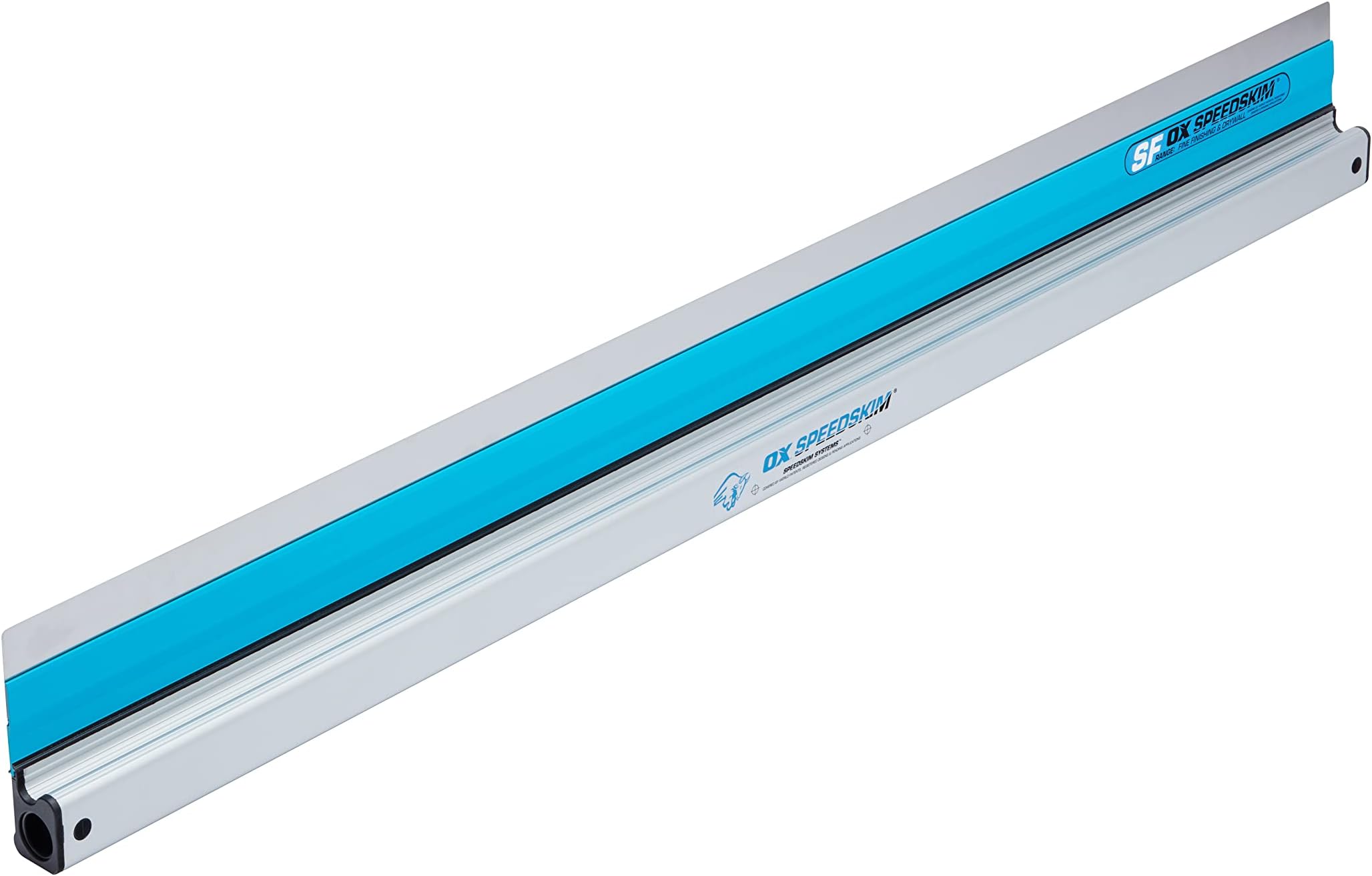 OX Speedskim Plaster Skimming Finishing Rule - SF 1200mm I Stainless Steel Flex Blade & Extruded Aluminium Handle