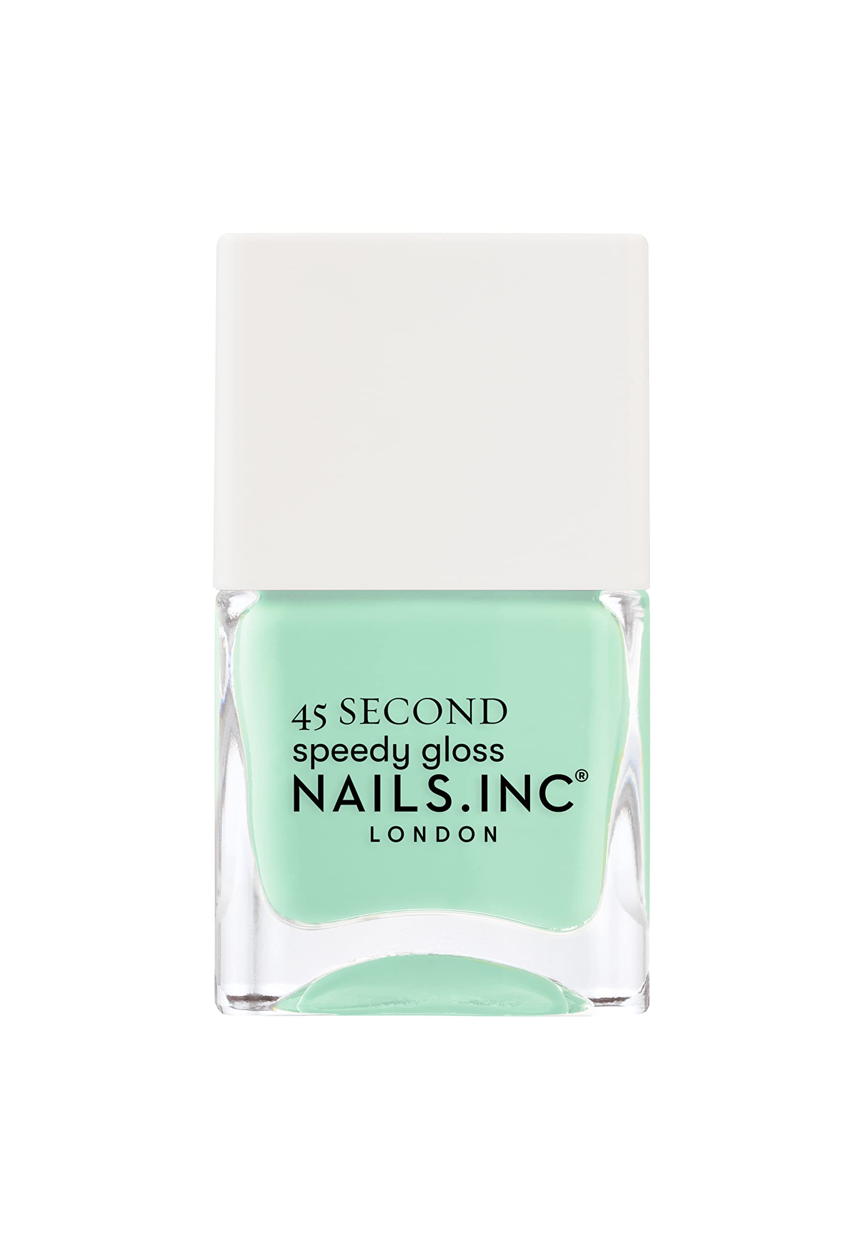 Nails.INC 45 Second Speedy Gloss Wellness In Wimbledon 14ml, Mint Green Nail Polish