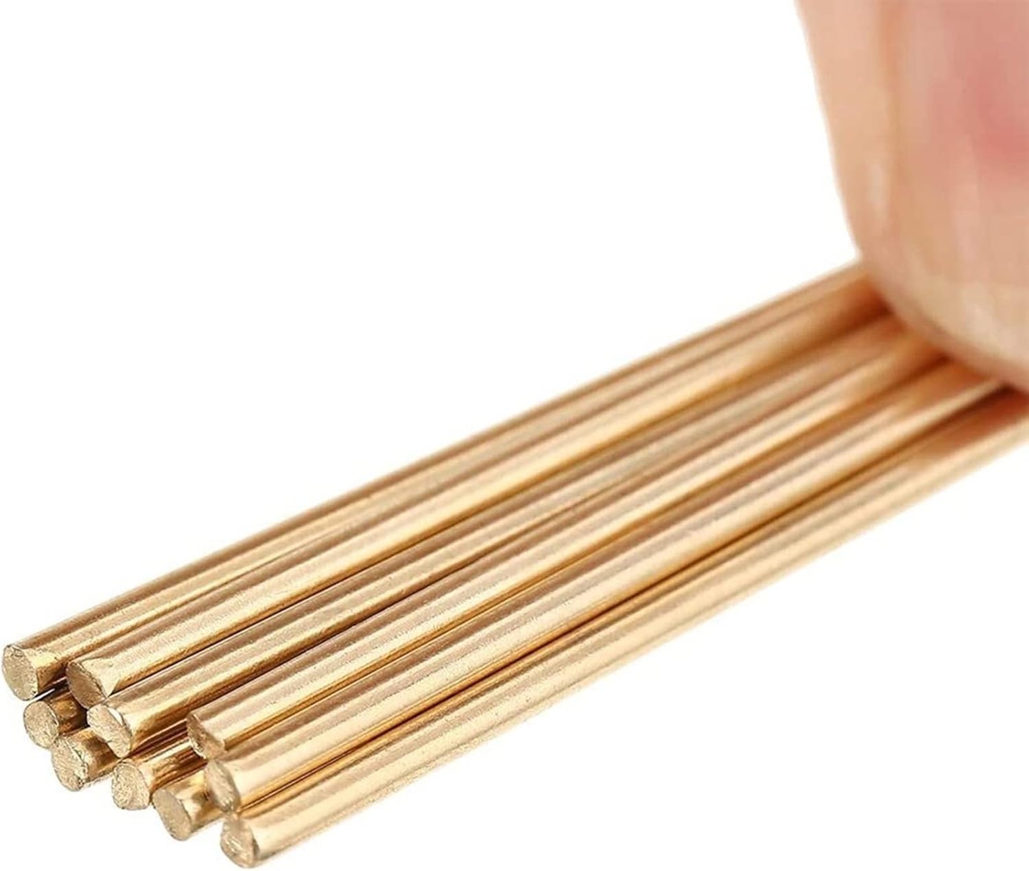 20 Pcs Low Temperature Welding Rods Welding Wire Brass Brazing Rods 1.6 * 250mm Need Solder Powder for Soldering Equipment