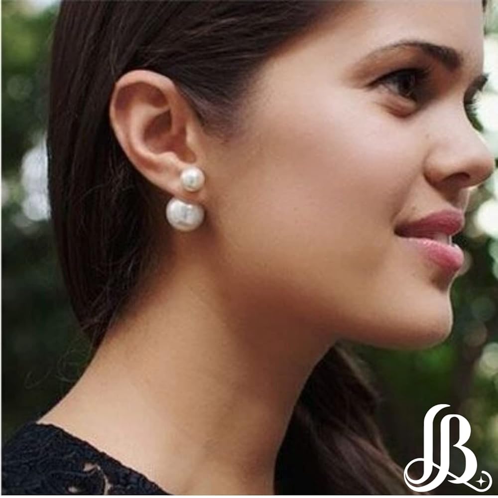 ☆関税込☆VINTAGE HOLLYWOOD★Big White Berry Pearl Earrings Amazon.com: Big Pearl Earrings Oversized Classic Faux Round