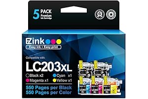 E-Z Ink (TM LC203XL Compatible Ink Cartridges Replacement for Brother LC203 XL...
