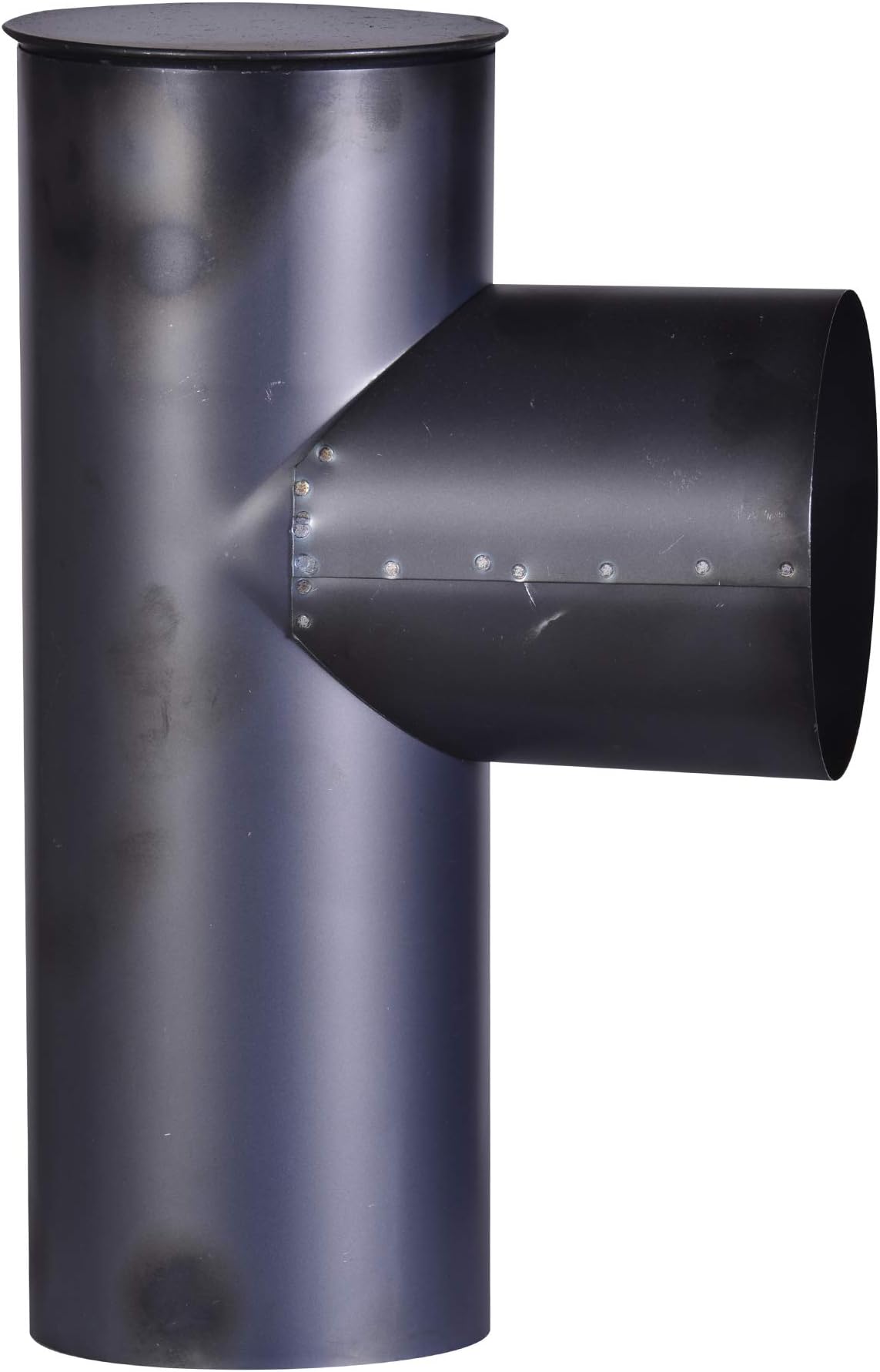 Tuyau De Poêle FIREFIX – Coude 90° Rigide ø 100 Mm, Tôle Acier 0,6 Mm, Jusqu’à 400°C