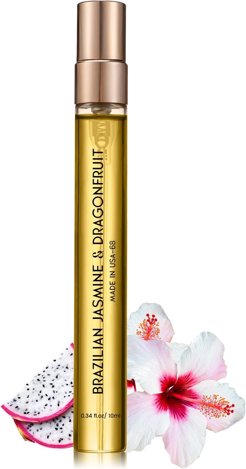 Enhanced Scents Pheromone Perfume for Women & Men, Brazilian Jasmine & Dragonfruit Fragrance Scent, A Vibrant Blend of Exotic Dragonfruit and Lush Brazilian Jasmine, Travel Size Perfume Oil