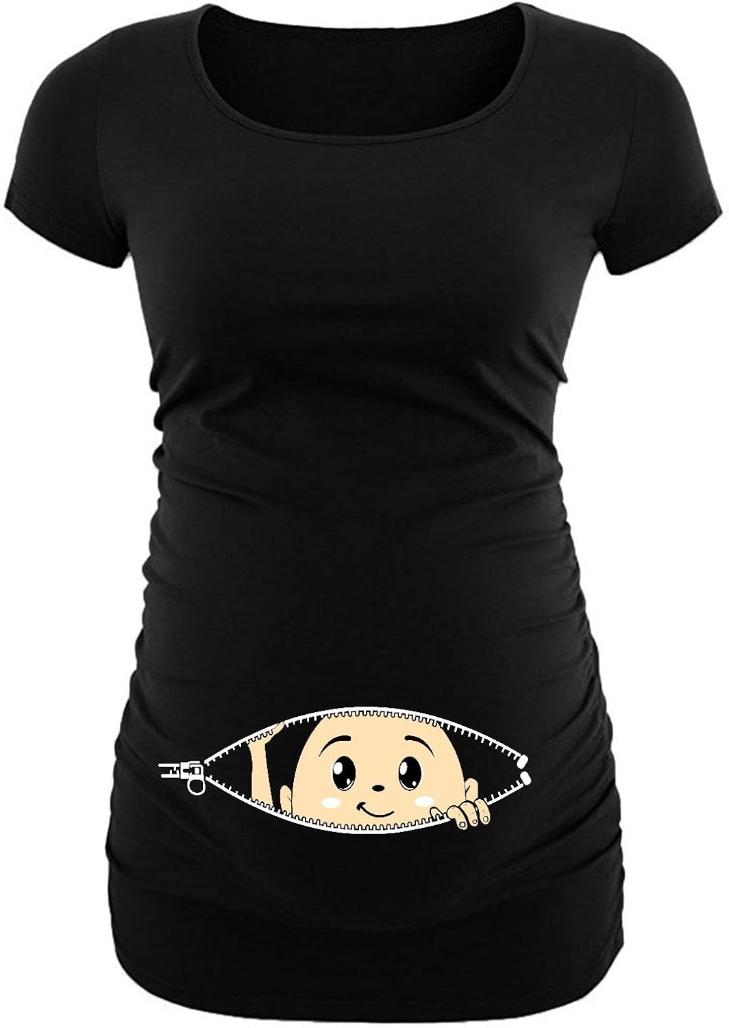 Graphic Maternity Shirts for Women - Comfortable Short Sleeve Funny Womens Pregnancy Tops - Image 4