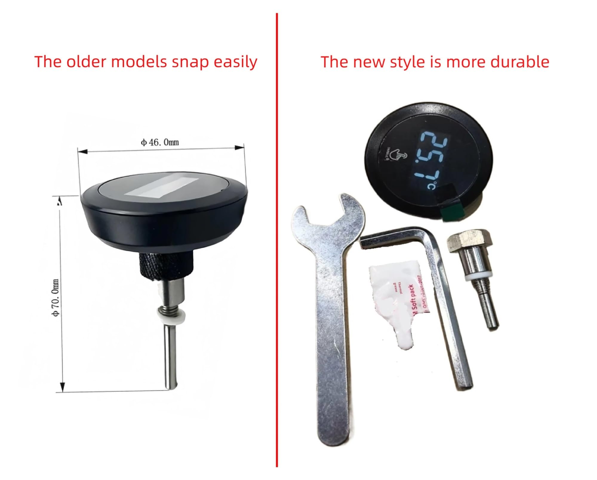 E61 Thermometer Espressomaschine Kompatibel Expobar Hauswirt Gemilai Halbautomatische Kaffeemaschine Teile