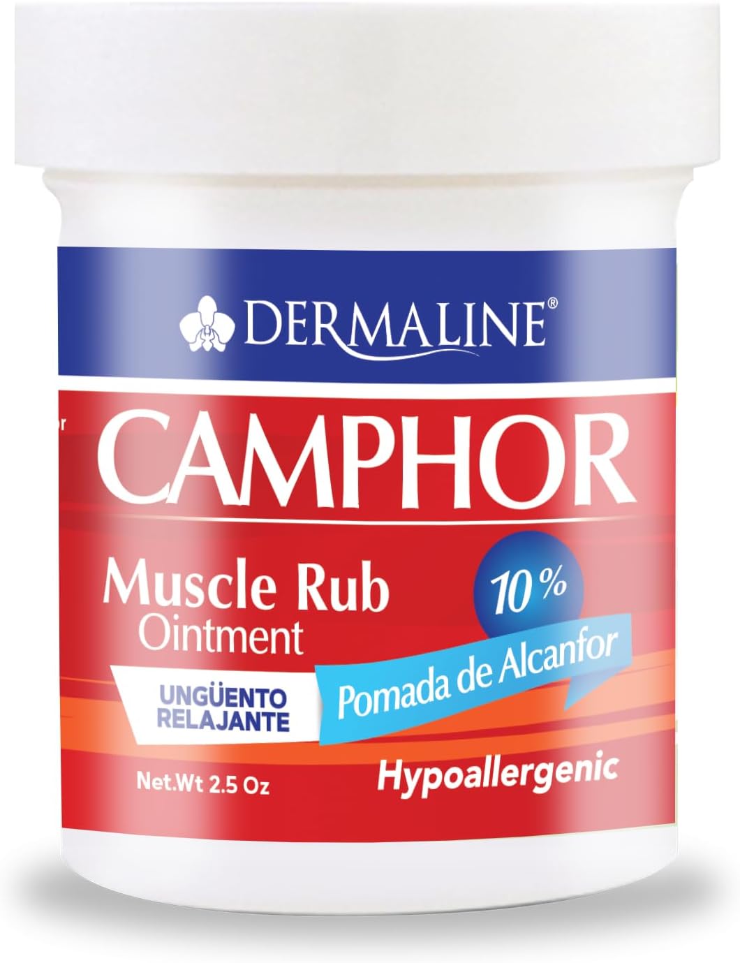 DERMALINE Camphor Ointment 2.5 Oz