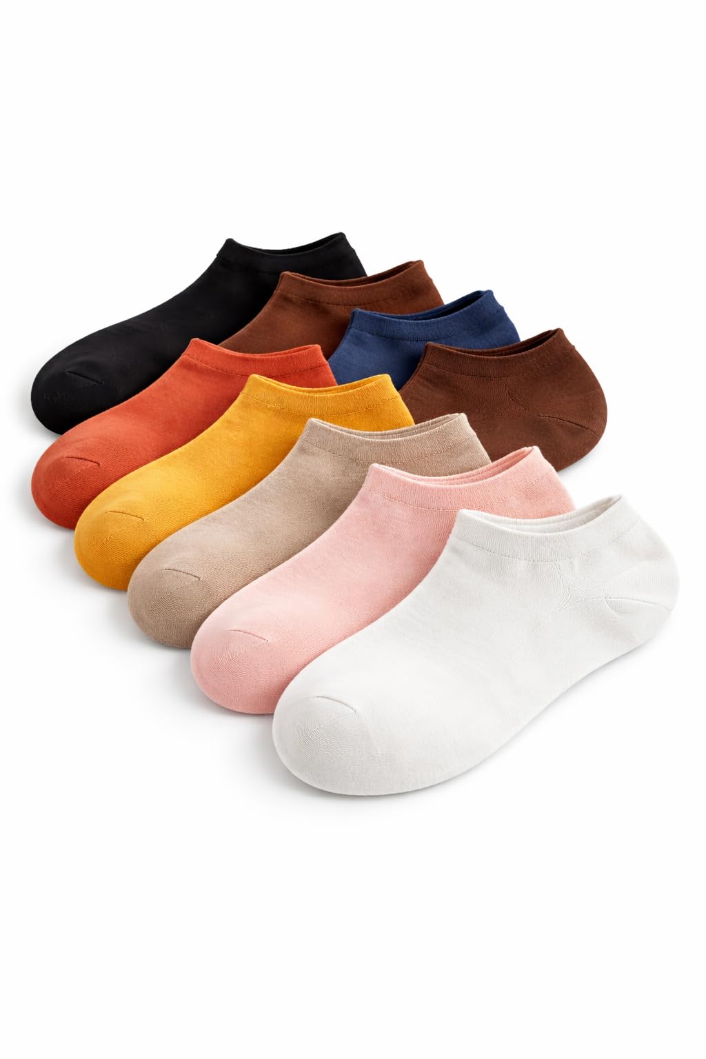 Pack of 5 Multicolor ankle socks for women cotton summer socks for women socks for women ankle length ankle socks for women ankle socks [ Random colors ]-image-42