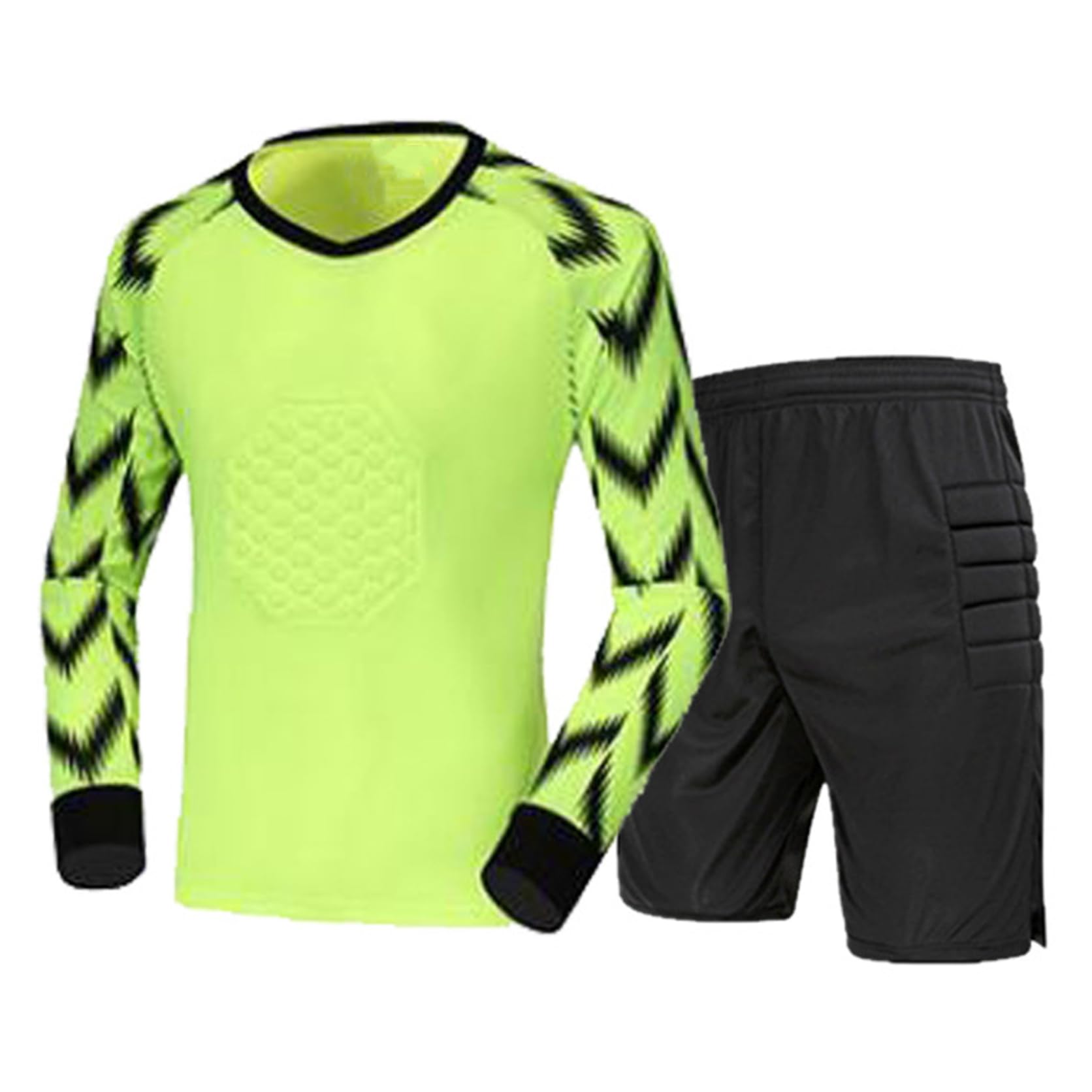 Traje acolchado de fútbol portero para joven con jersey y pantalón resistente 5