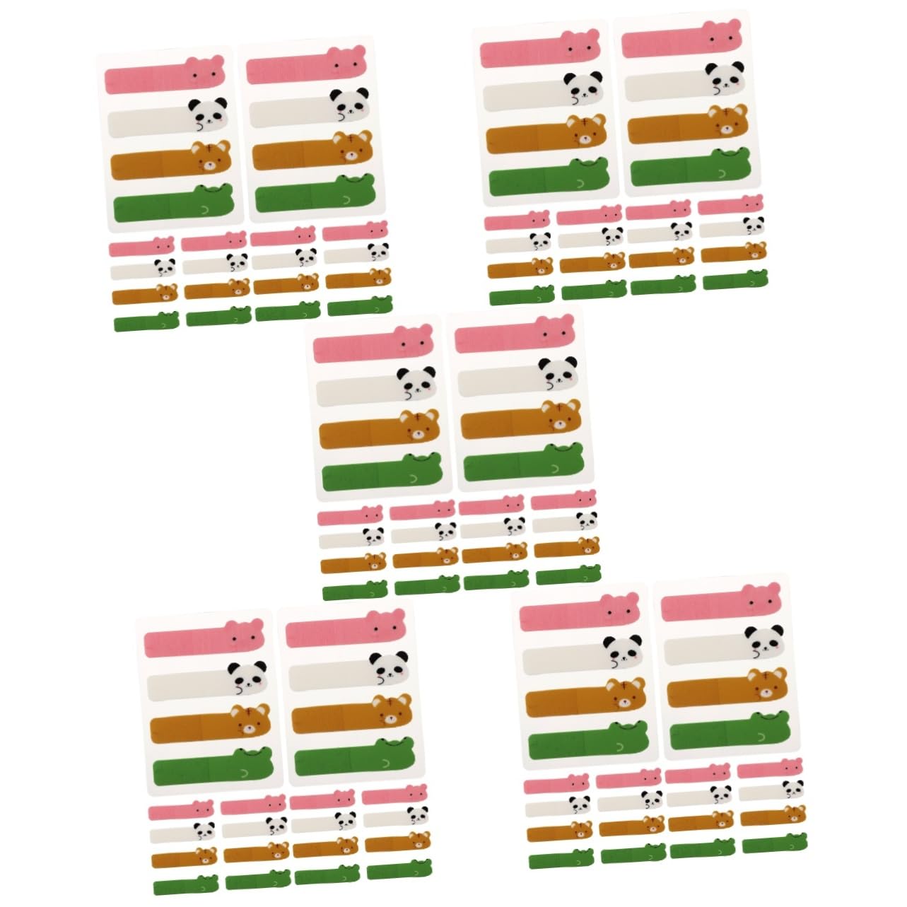 Operitacx 5 Sätze Seitenmarker Für Notizen Und Bürobedarf Praktische Index Tabs Aus Pet Lesezeichen Für Schule Und Studium 6 Packungen * 5