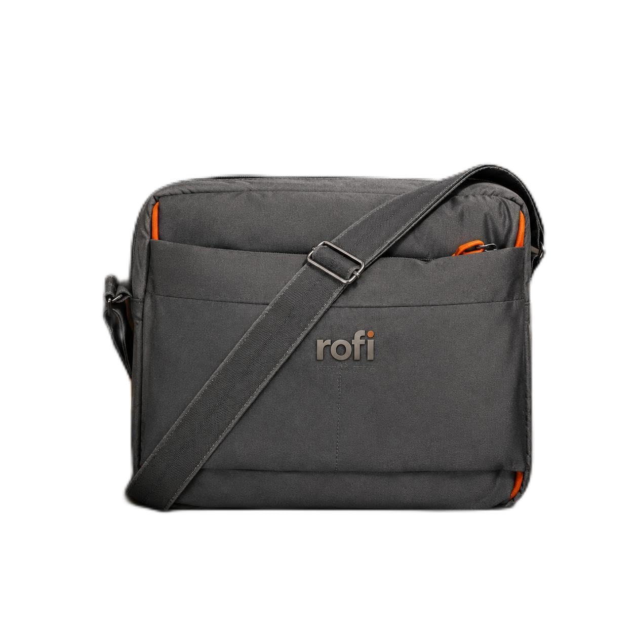 waterproof black crossbody messenger bag for men & women – stylish laptop compatible shoulder sling bag for travel, office & daily use – multi-compartment nylon bag with adjustable strap