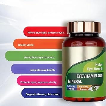 Lutein Zeaxanthin Eye Blend, Vitamins C E Zinc, Daily Eye Wellness Support