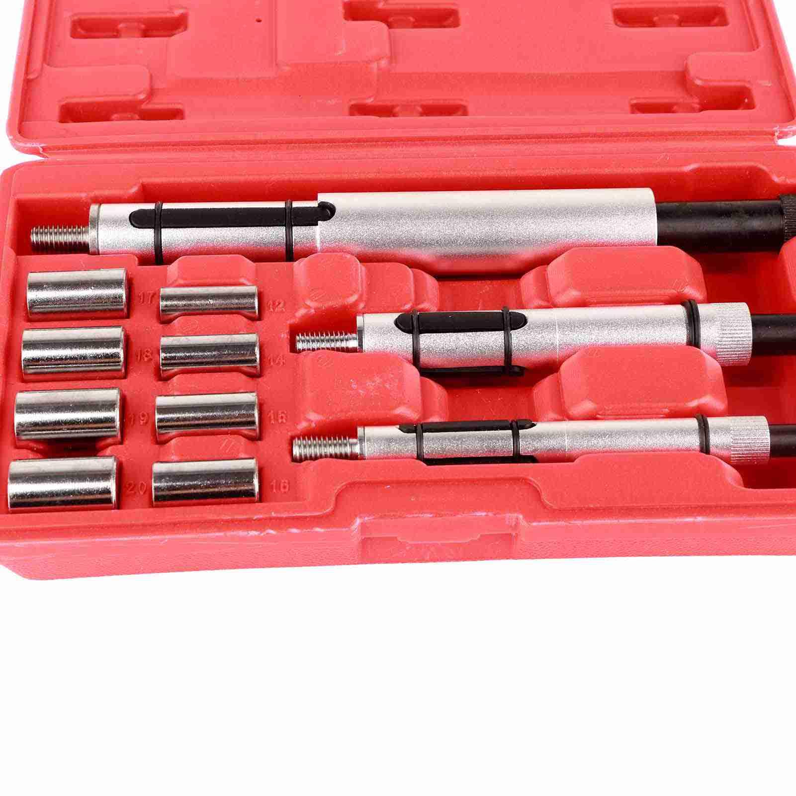Kit universale di 11 pezzi per l’allineamento della frizione, strumento di allineamento del disco di trasmissione della frizione, set completo per riparazioni auto con 8 adattatori