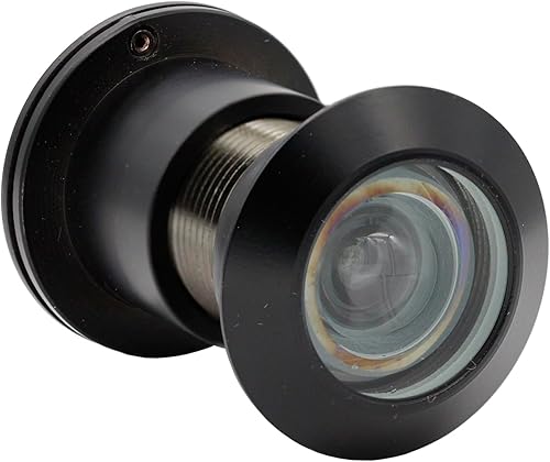 Visor de seguridad de seguridad unidireccional para puerta delantera con ángulo de 220 grados, mirilla resistente hecha de latón con cubierta de