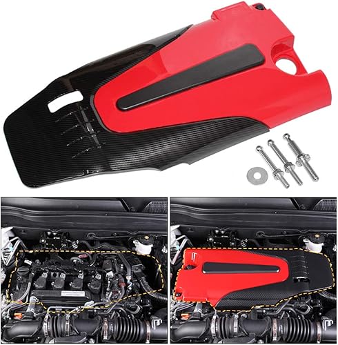 ZXMOTO Cubierta de válvula de motor estilo Type-R para Honda Civic 2016-2020 y Honda Accord 1.5T 2018-2020