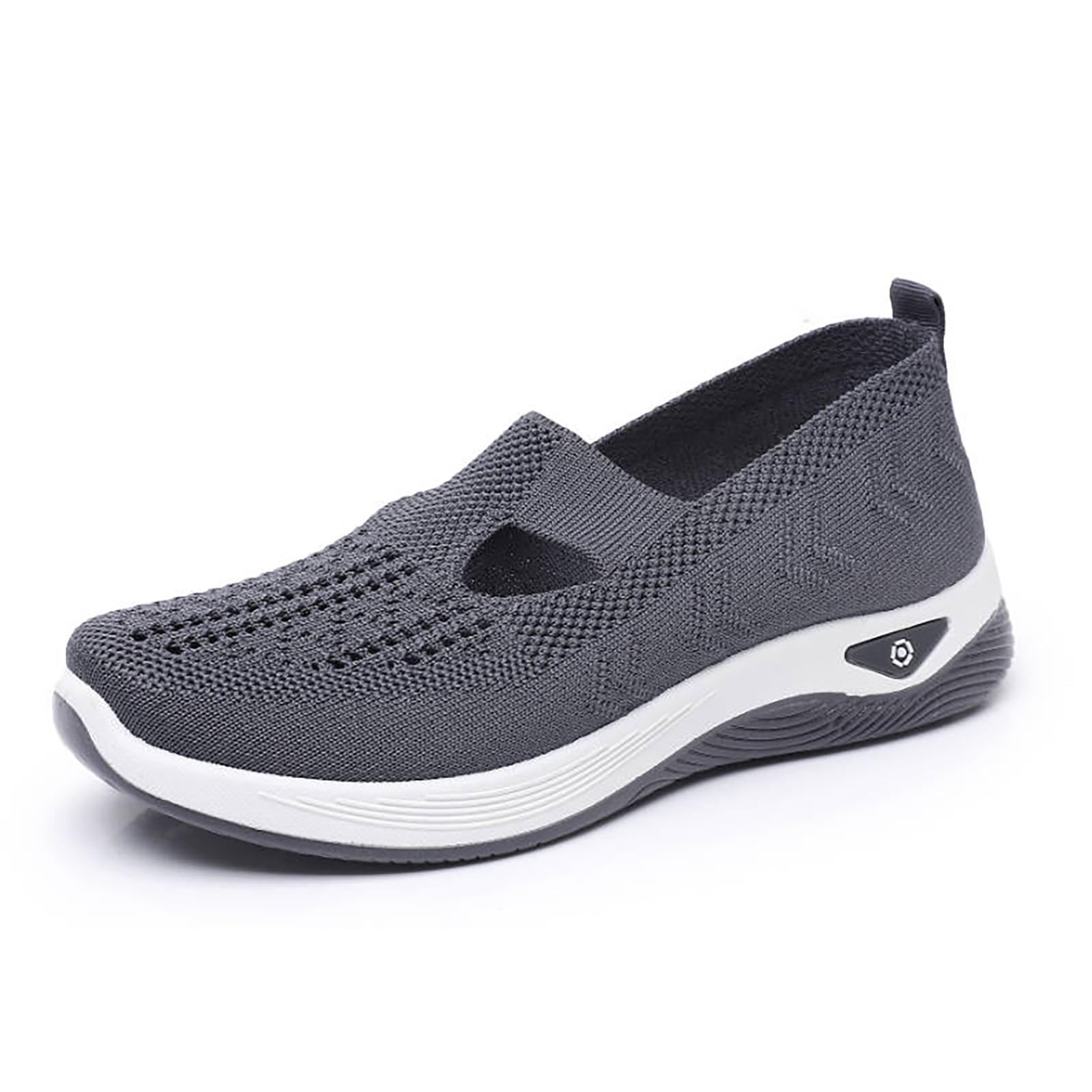Orthowalk Womens Shoes Woven Arch Support Slip-On Sneakers Breathable Soft Indoor Outdoor Casual Walking Anti-Skid Sport Shoe