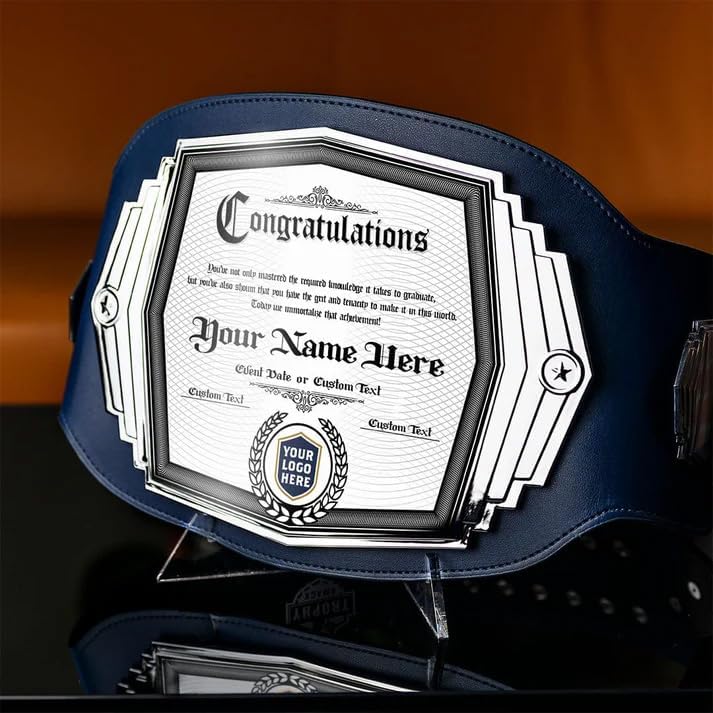 Graduation Custom Championship Trophy Belt