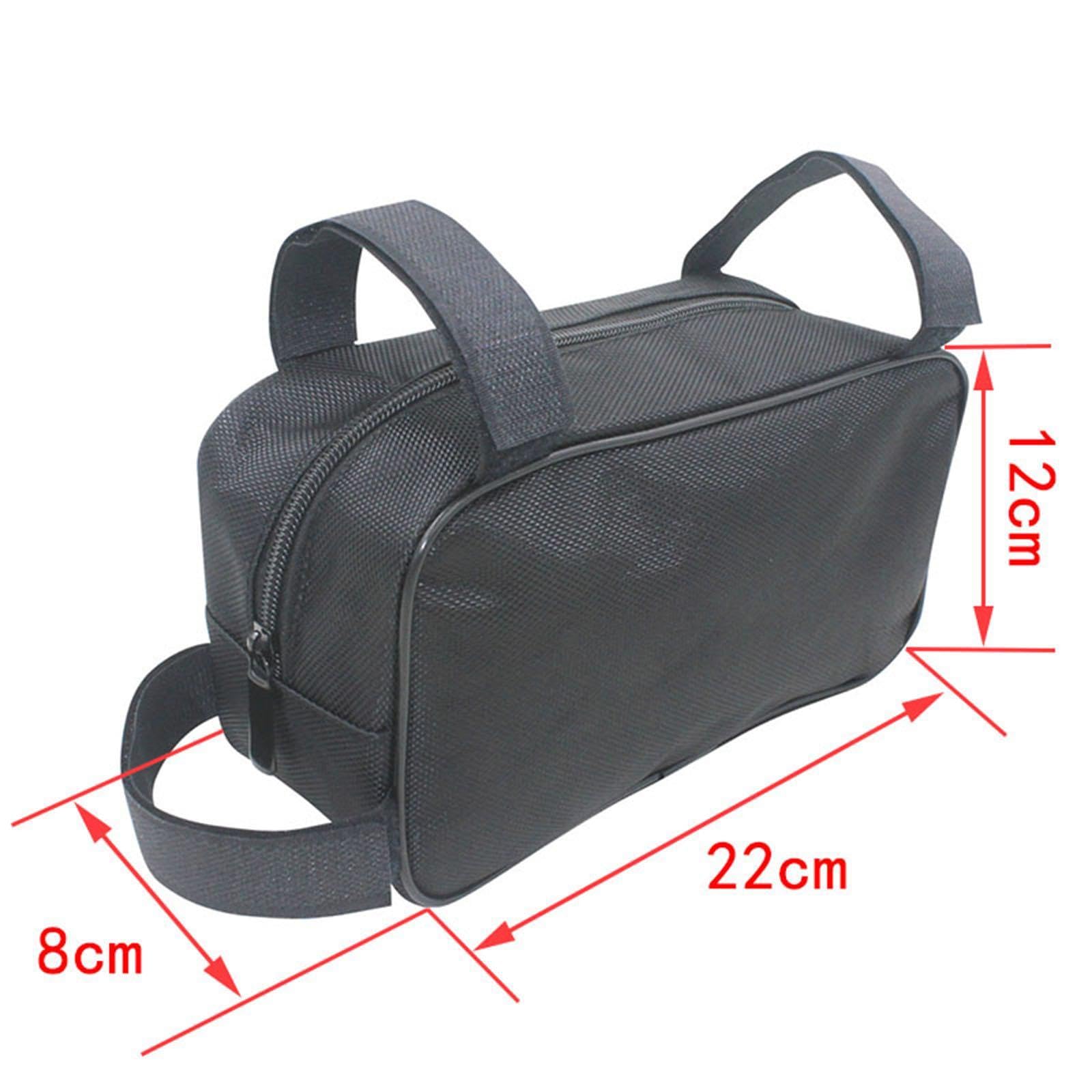 Vaveren Bike Frame Bag Cycling Pack Water Resistant Organizer Pouch Bicycle Top Tub Bag for Front Tube Riding Mountain Road Bike Keys