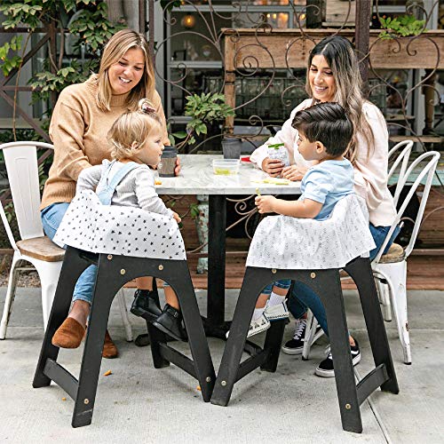 Image of J.L. Childress Healthy Habits by Disposable Restaurant High Chair Cover Individually Wrapped for Travel Convenience, Stars /Hearts /Arrows (Pack of 2)