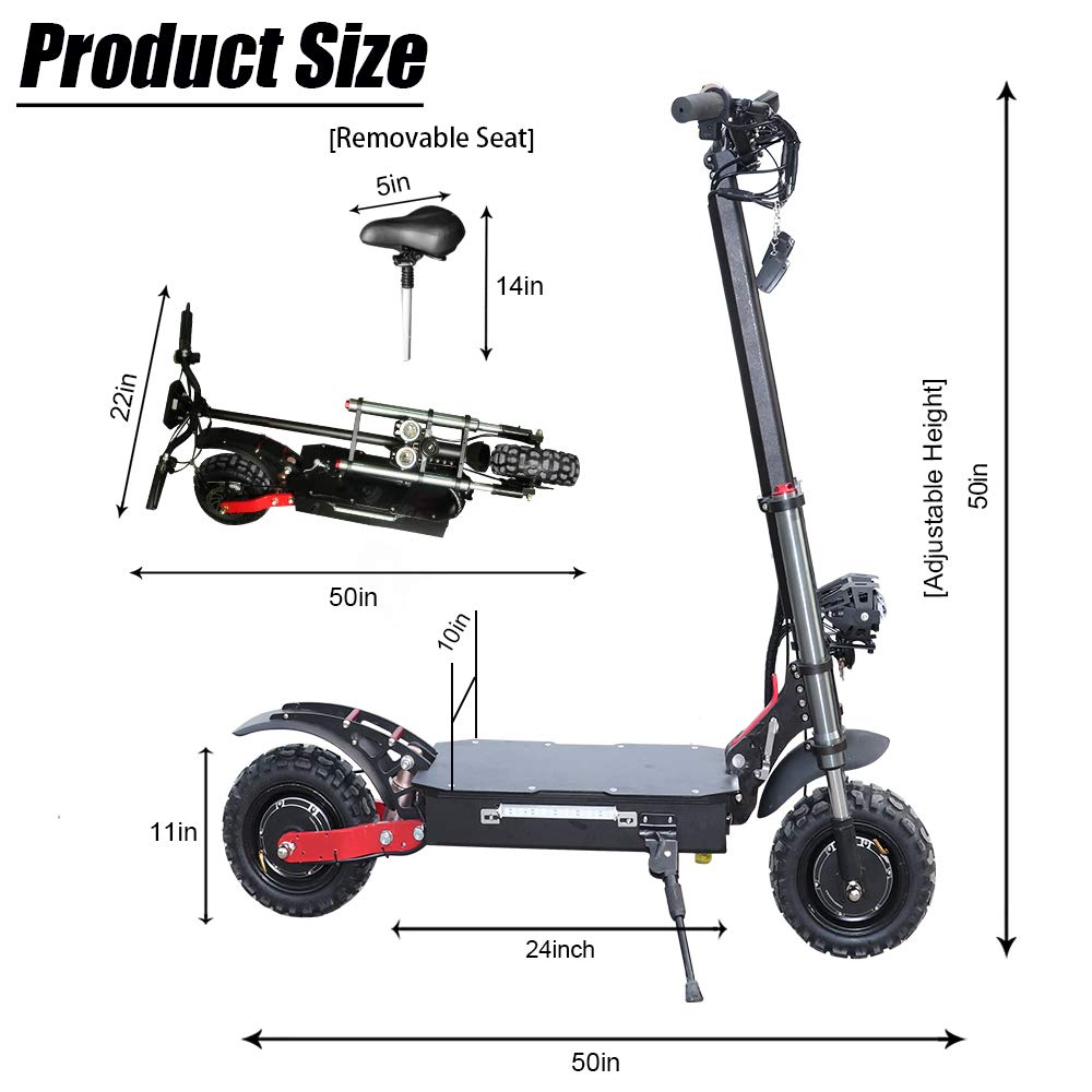 Electric Scooter 3200w60v Dual Motor Kick Scooter for Adults