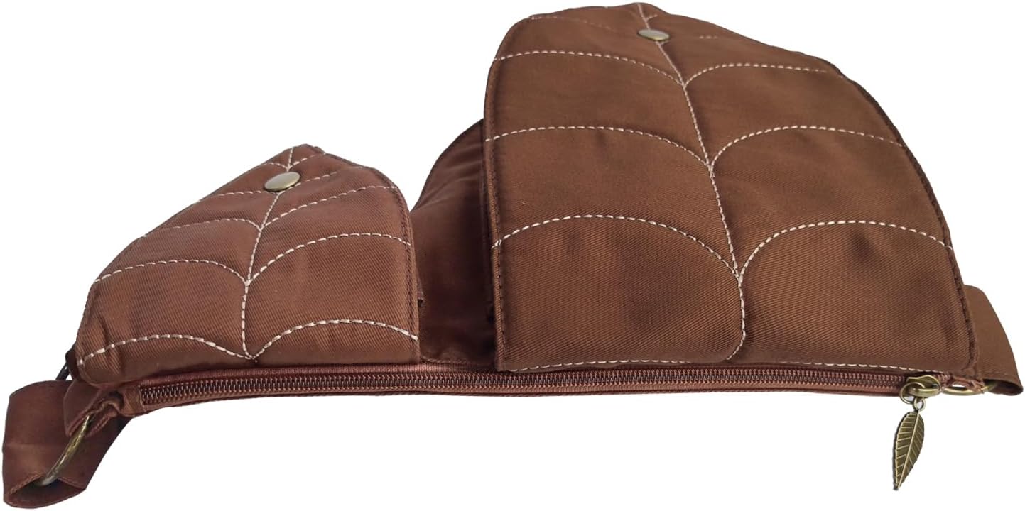 Plus Size Renaissance Bag Festival Waist Pack for Women - Adjustable Thigh Ren Faire Belt | Polyester Leg Pouch | Perfect Accessories for Festival Adventures, Cosplay & Prop (Coffee) - Image 3