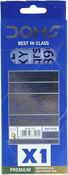 Doms X1 Premium Mathematical Drawing Instrument Box | Best In Class | Ensures Accuracy & Perfection | Geometry Box For Students | Set of 10 Instruments