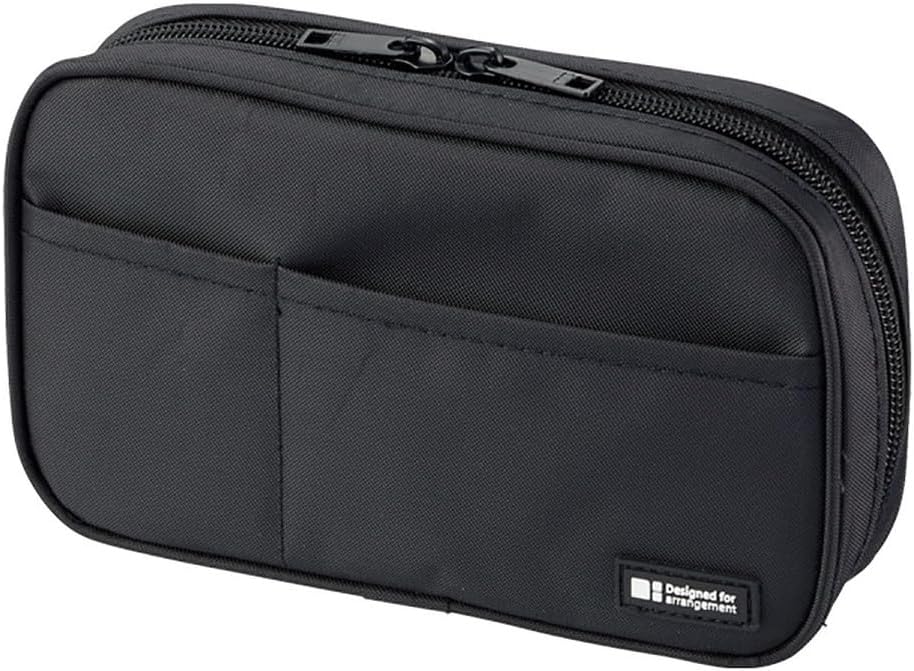Pen Case, Jet Black, 4.7 x 7.9 inches (A7551-124)