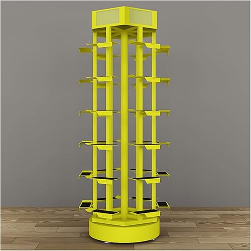 WIGING Tienda de ropa comercial, estante de exhibición para zapatos, soporte de almacenamiento independiente para zapatos, giratorio de 360, soporte