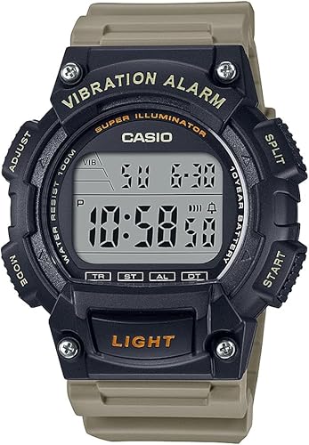 Casio W-736H-5AVCF NegroBeige Talla única, Marrón