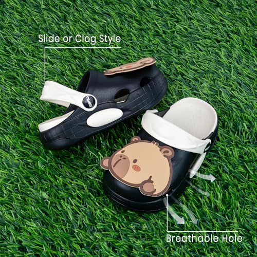 Image of Cute Capybara Slippers for Kids,Kids Girls Boys Clogs Garden Shoes,Funny Toddler Animal Slides Sandals,Water Shower Beach Pool Slippers Indoor Outdoor