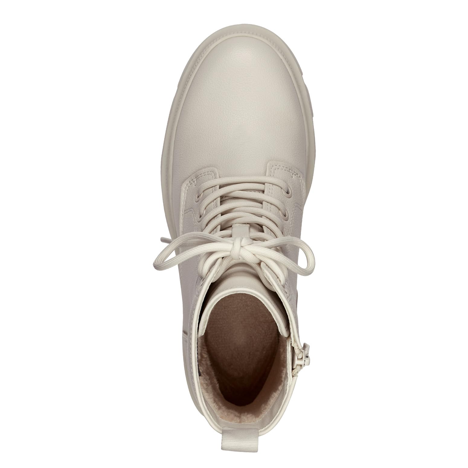 Tamaris Damen Schnürstiefel Leder; TAUPE/beige; 38 EU – Ansicht 4