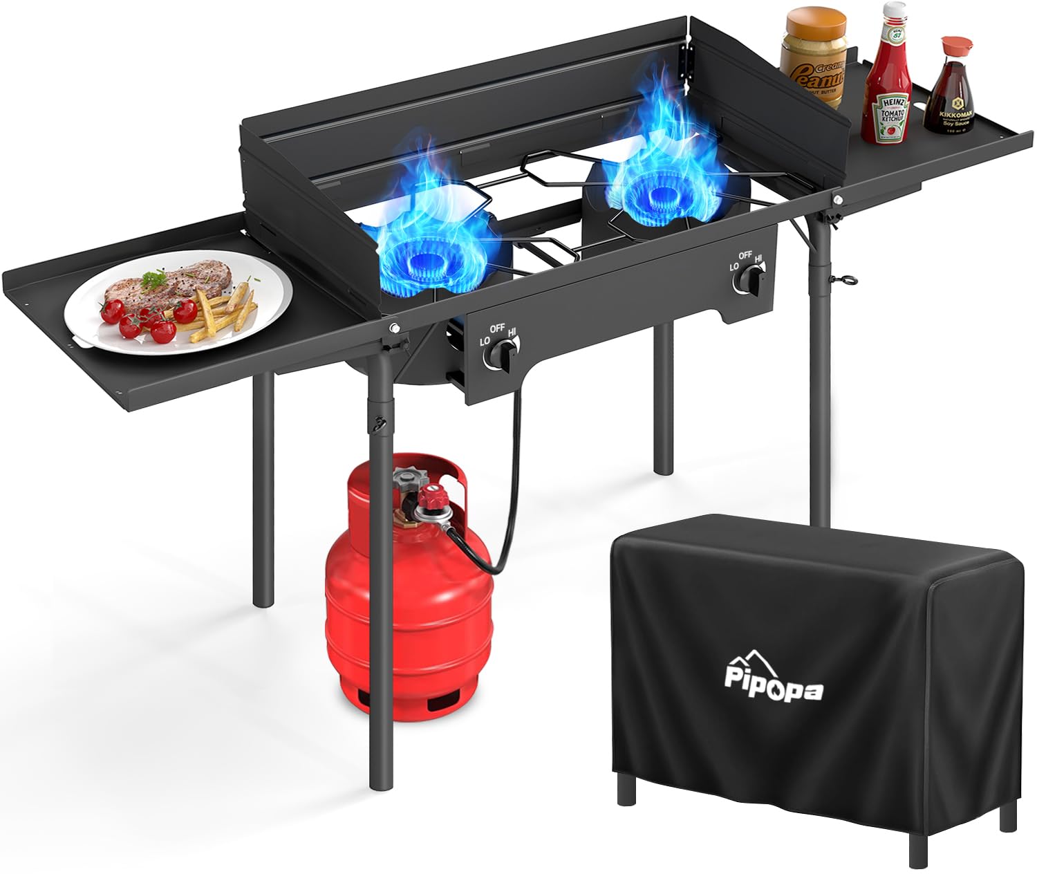 Pipopa 2 Burner Propane Camp Stove