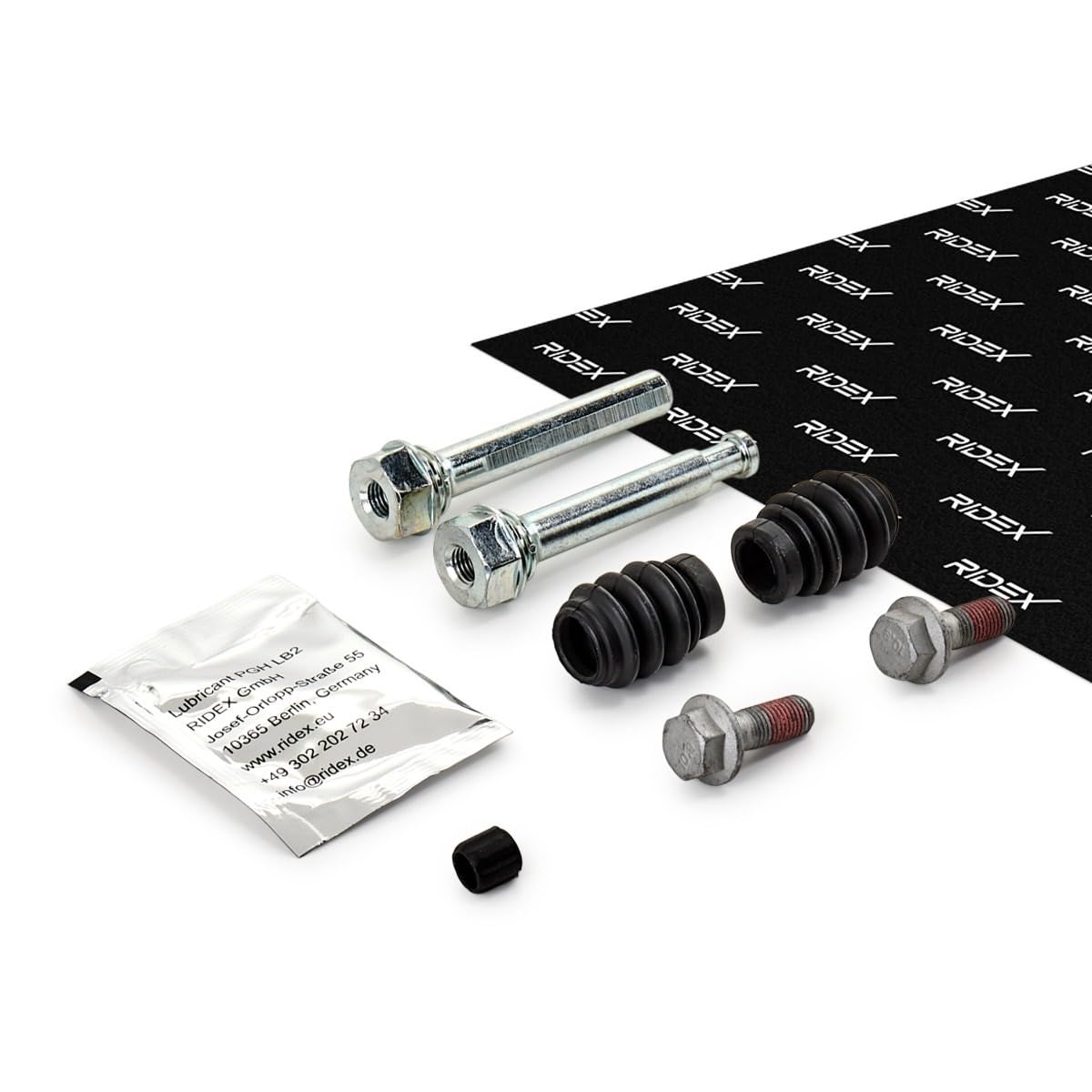 RIDEX 2169G0004 Pasador guía pinza del freno Delantero Trasero con pernos Compatible con TESLA Model 3 5YJ3