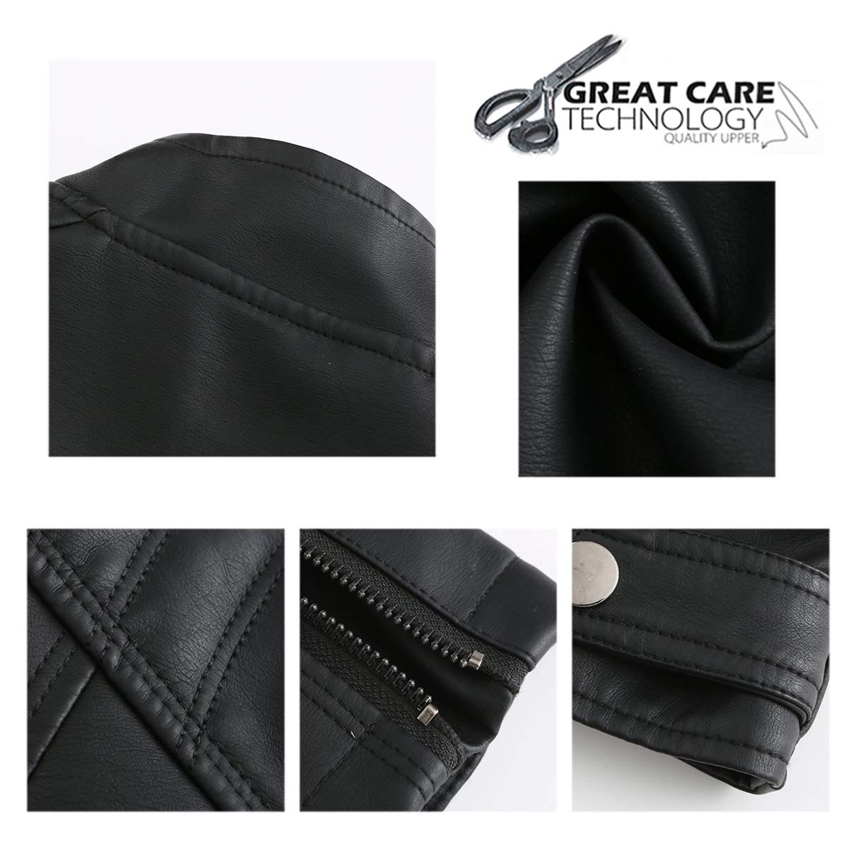 YYNUDA Femme Veste en Cuir PU Bombers Aviateur Moto Blouson Femme Simili Cuir Biker Zippé Chaud Casual