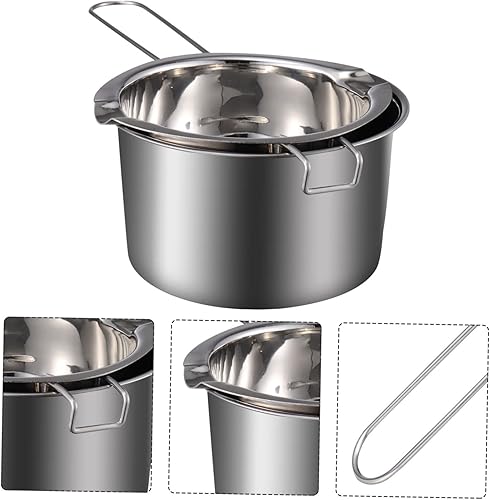 Miniatura 7 de ABOOFAN 3 juegos de velas de mesa de olla de fusión, caldera de leche, molde de para resina, calderas dobles para estufa, caldera doble, olla de