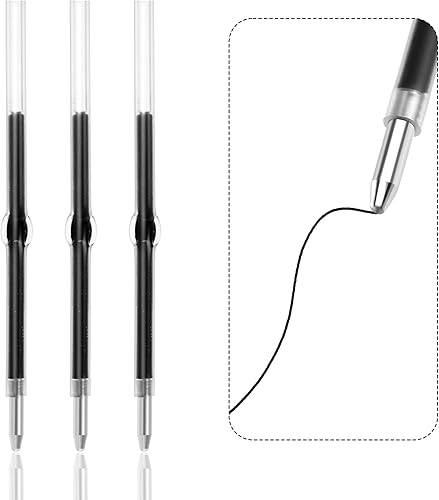 Miniatura 2 de jiebor 100 bolígrafos con cuentas, recambios de bolígrafos de tinta negra de 0.039 pulgadas para bolígrafos de cuentas de plástico, suministros de