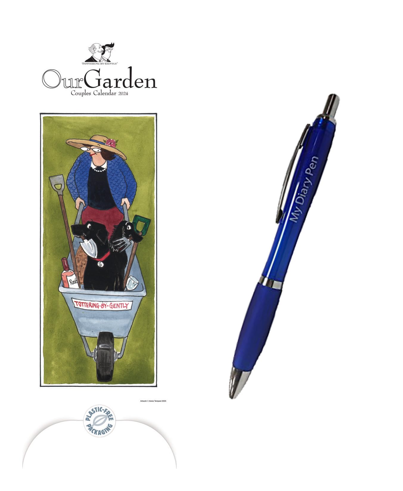 Tottering By Gently Our Garden Couples Planner Slim (Pfp) Slim Planner 2024 + EXCLUSIVE LIMITED EDITION DIARY PEN
