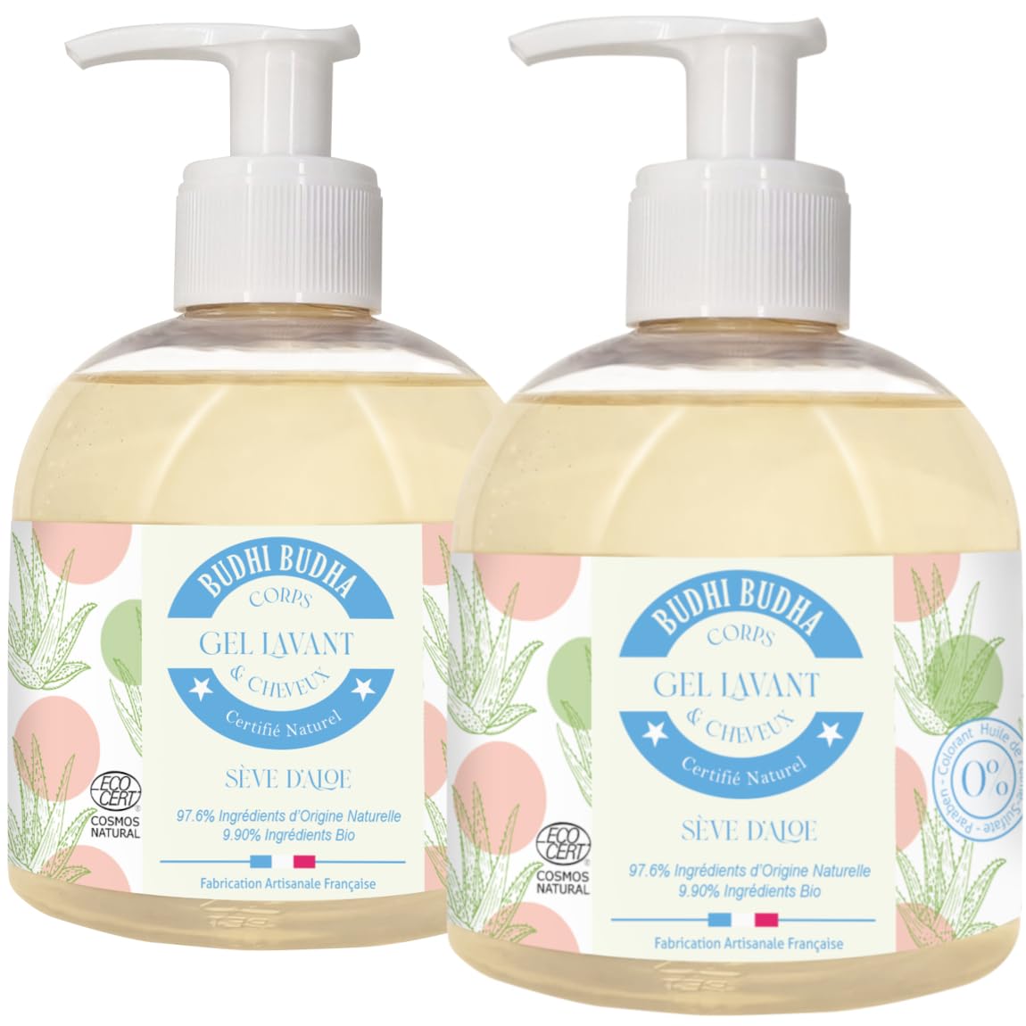 Twinpack: 3-in-1 Natural Kids Body Wash, Shampoo, Hand Wash By Budhi Budha- ECOCERT Natural Body Wash, Kids Body Wash