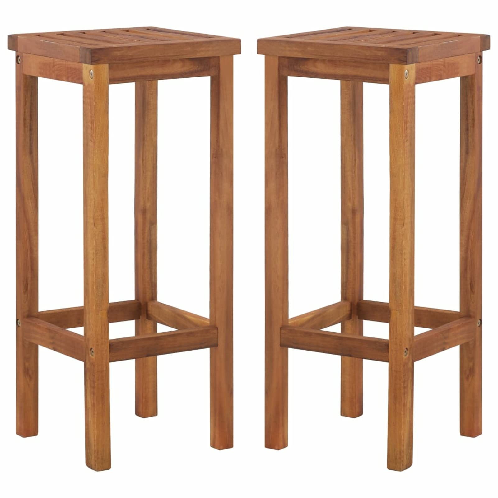 ZHOUMIN Ensemble de Bar de Jardin 9 pcs Bois d'acacia Solide a,Ensemble Bar Exterieur,Ensemble Table et Chaise de Bar,Salon de Jardin Exterieur
