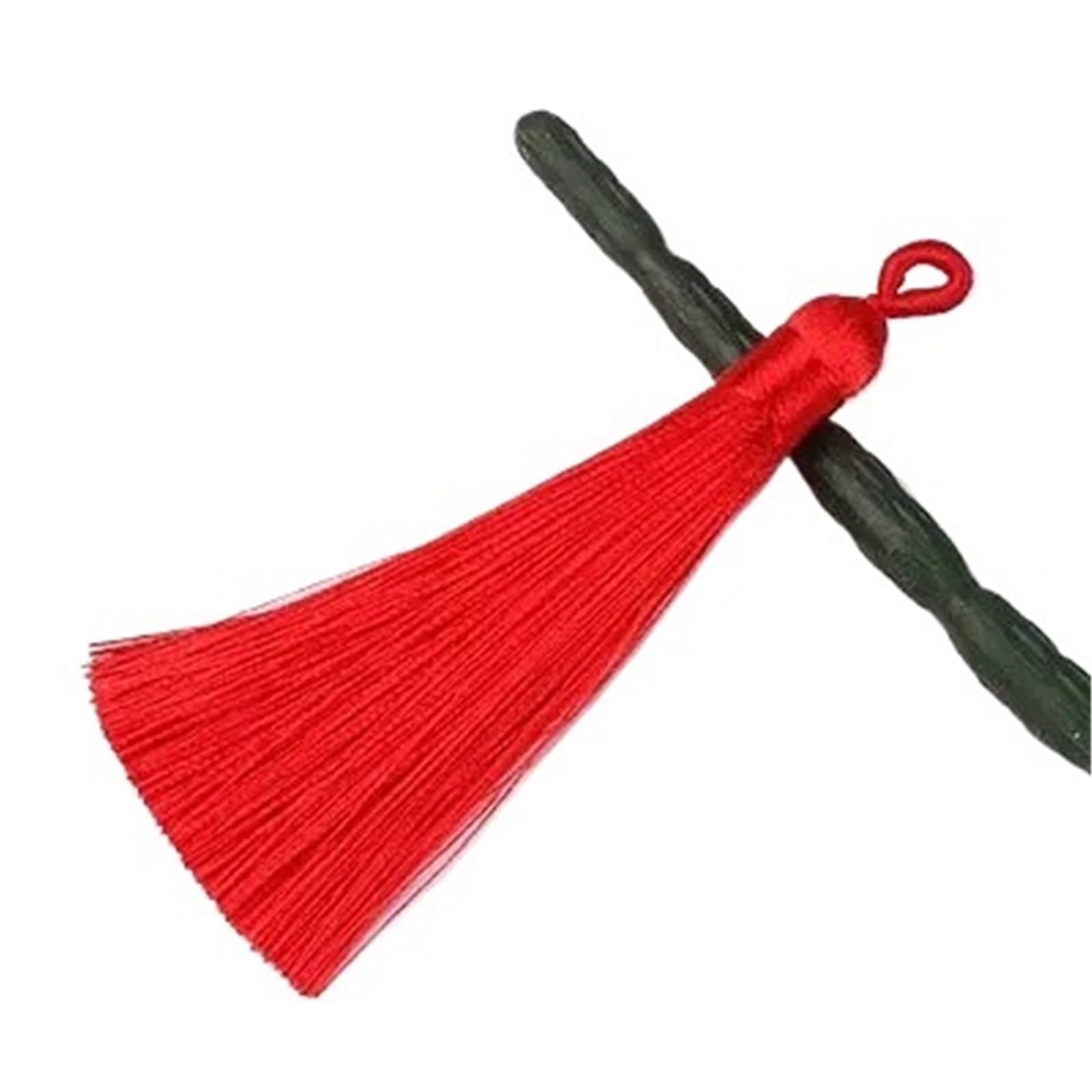 Handmade Silk Tassels with Loop 8cm for Bookmark Keychain Craft