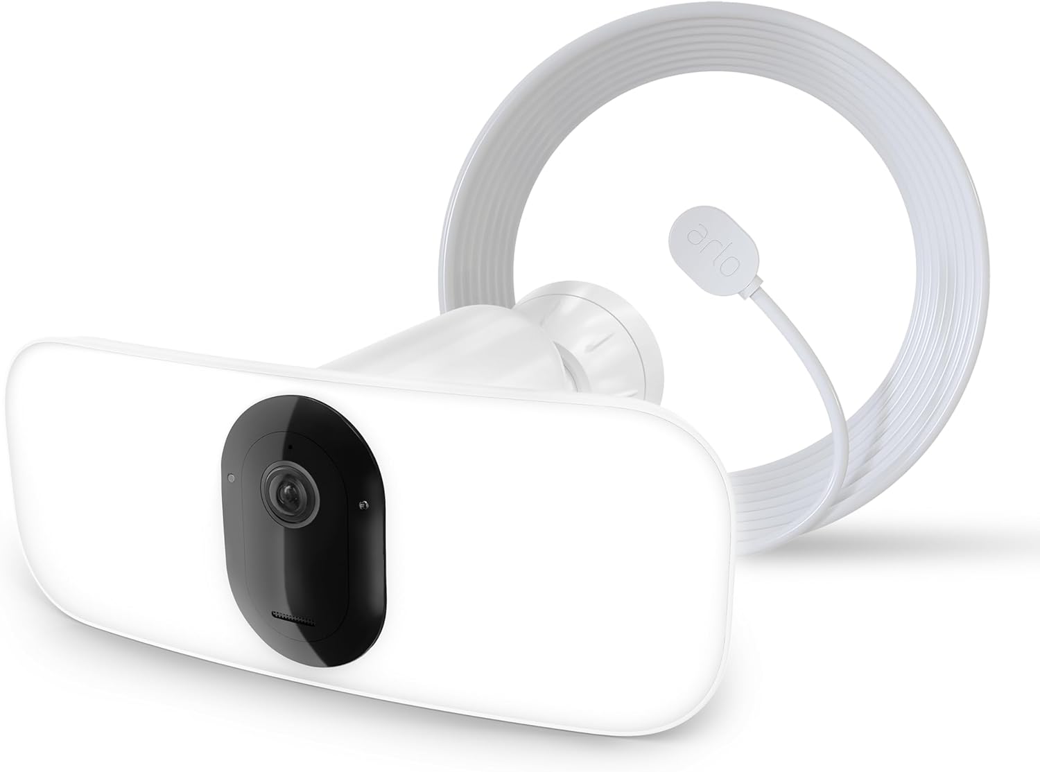 Arlo Pro 3 Floodlight Camera + Outdoor Charging Cable | Home Security Camera with 2K Video and HDR | Wire-Free, Weather-Resistant, Color Night Vision, Spotlight, 160-Degree Field of View, 2-Way Audio