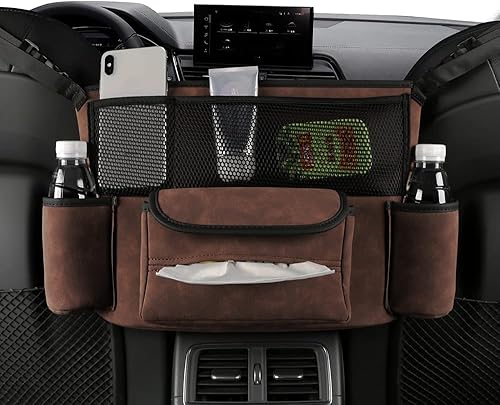 Miniatura 10 de JEYODA Soporte para bolso de automóvil entre asientos soporte de gran capacidad para monedero de automóvil consolas y organizadores automotrices