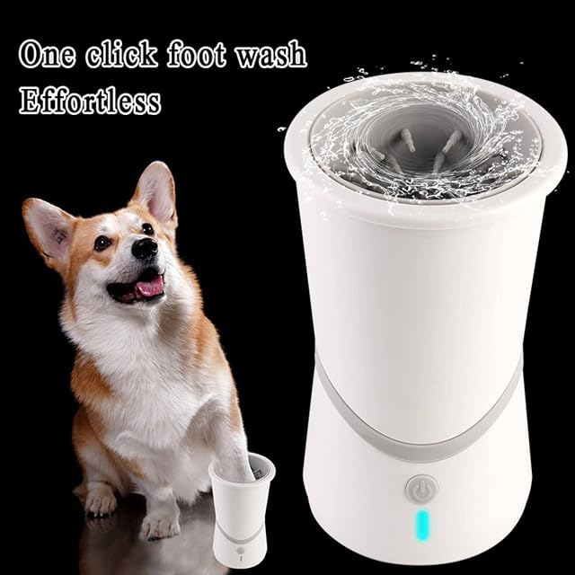 Foto 3 de 7 de Eivdru Limpiador automático de patas para perros, limpiador de patas de perro, con cerdas de silicona suave