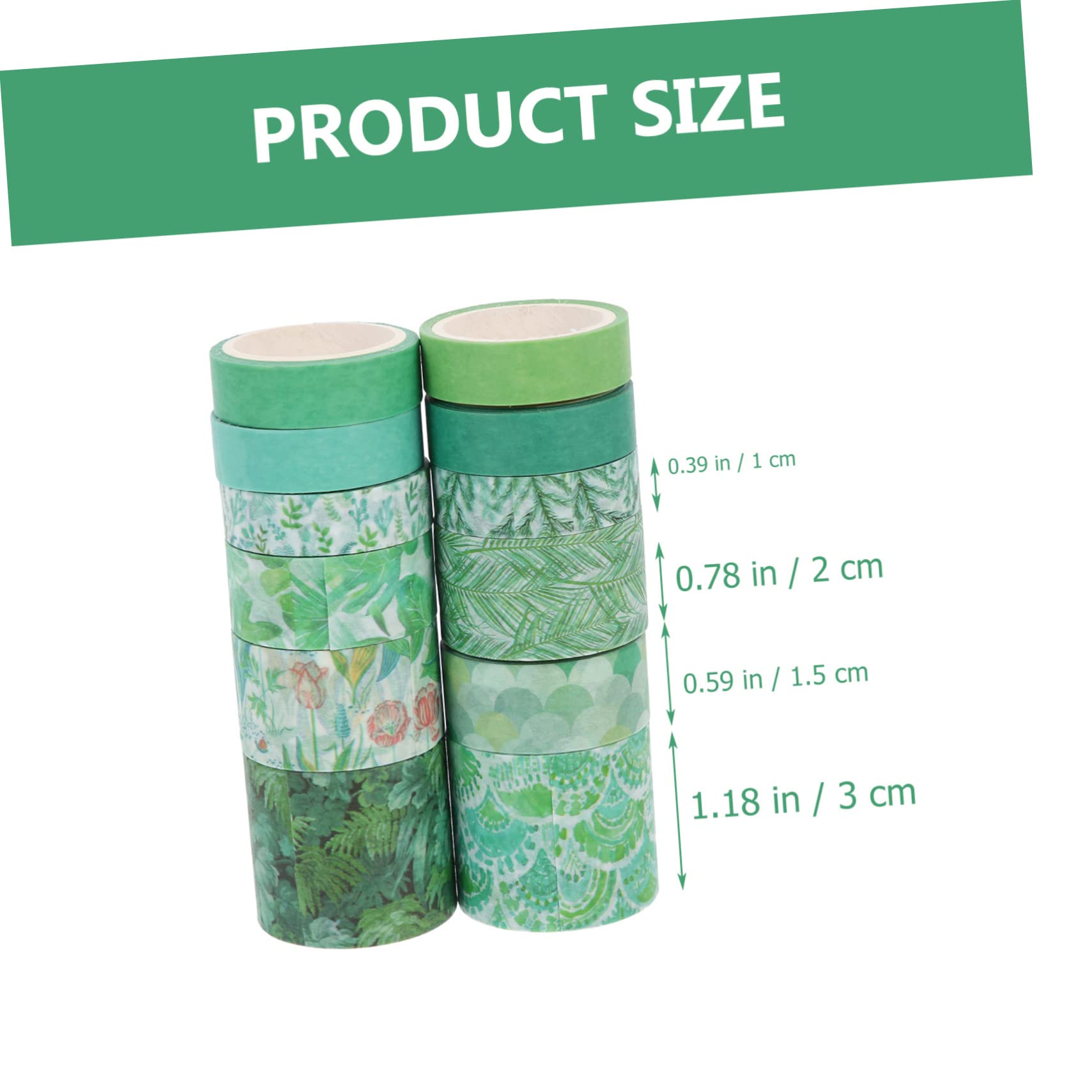 NUOBESTY 36rotoli Nastro Decorativo Washi Colorato Per Scrapbooking e Fai Da Te Adesivi Creativi Per Diari e Artigianato Design Elegante e Stampa Vivace Versatile Per Progetti Artistici e