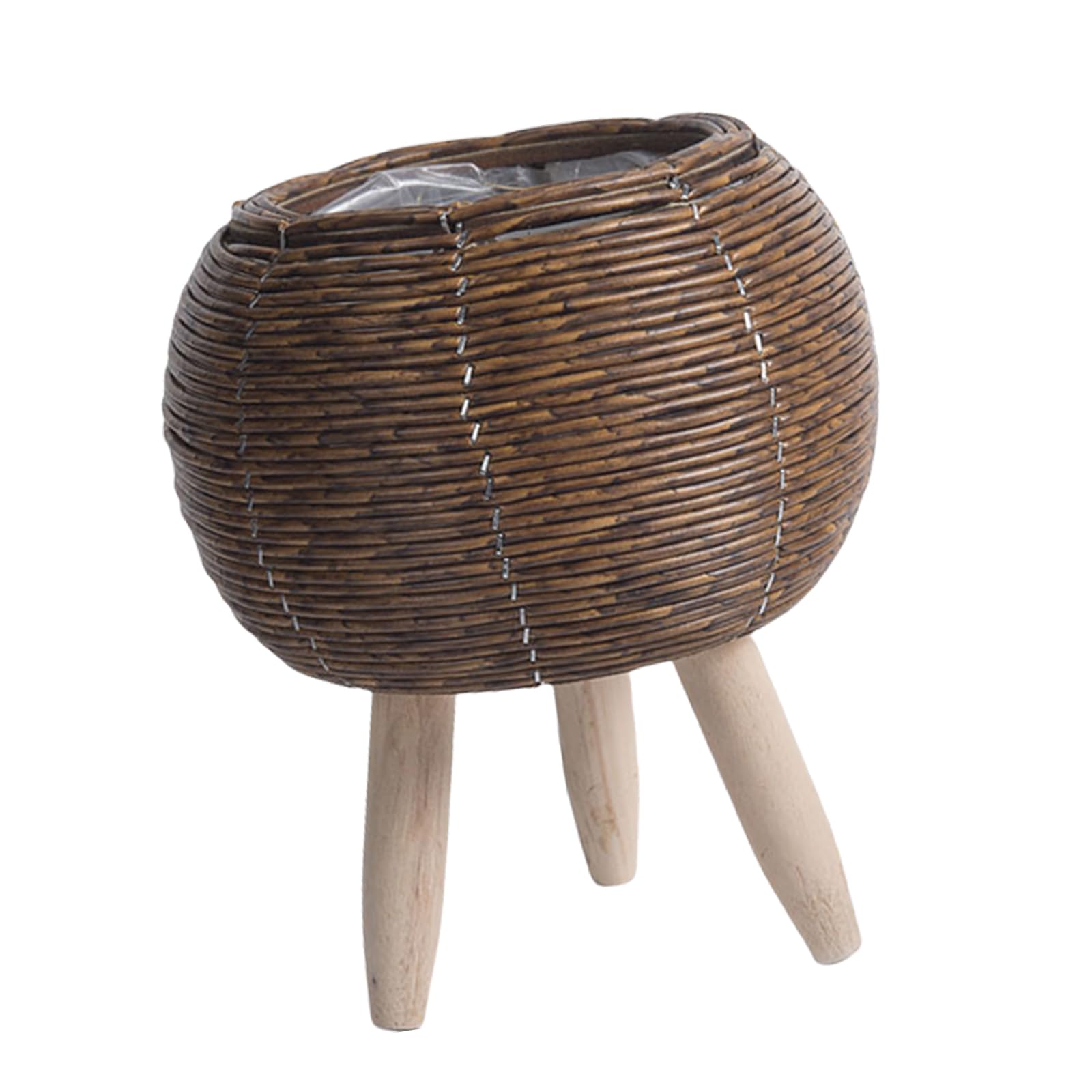 YWLUUOO Rattan Weaving Flowers Plant Basket Grass Planter Indoor Outdoor Garden Pots Container for Bonsais Decorations Flowers Pots